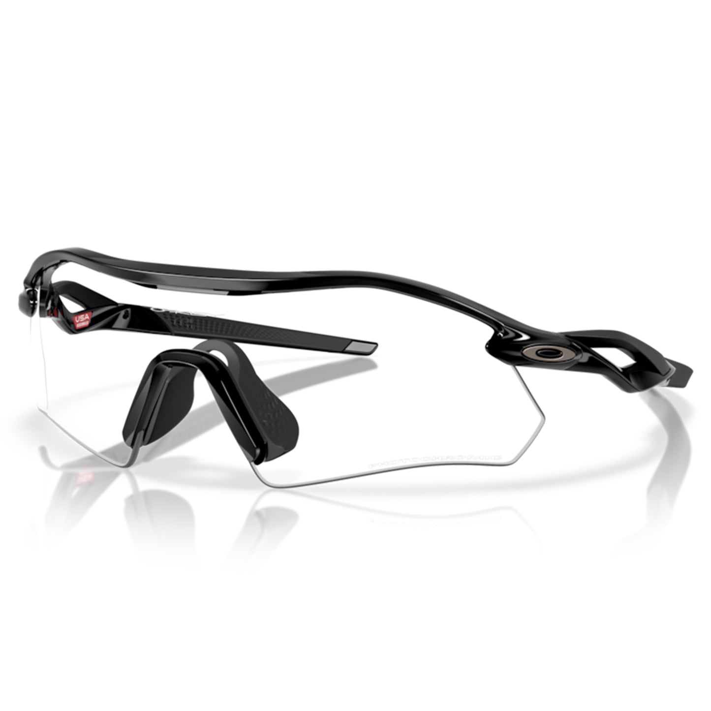 Oakley Radar Plate - L - 134mm - Polished Black w/Clear to Black Iridium Photochromic - Image 1