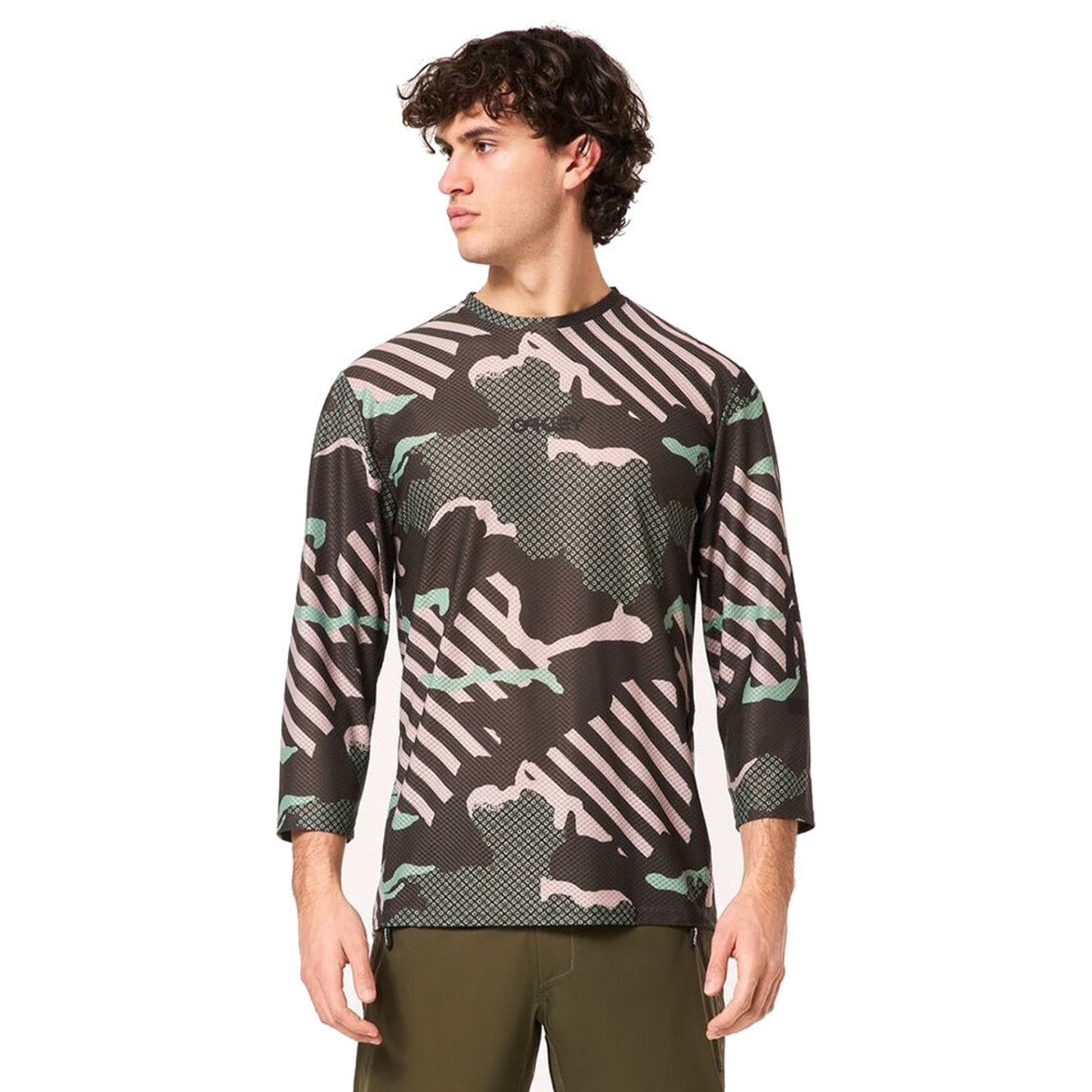 Oakley Ride Free Long Sleeve Jersey - 2XL - Green - Image 2