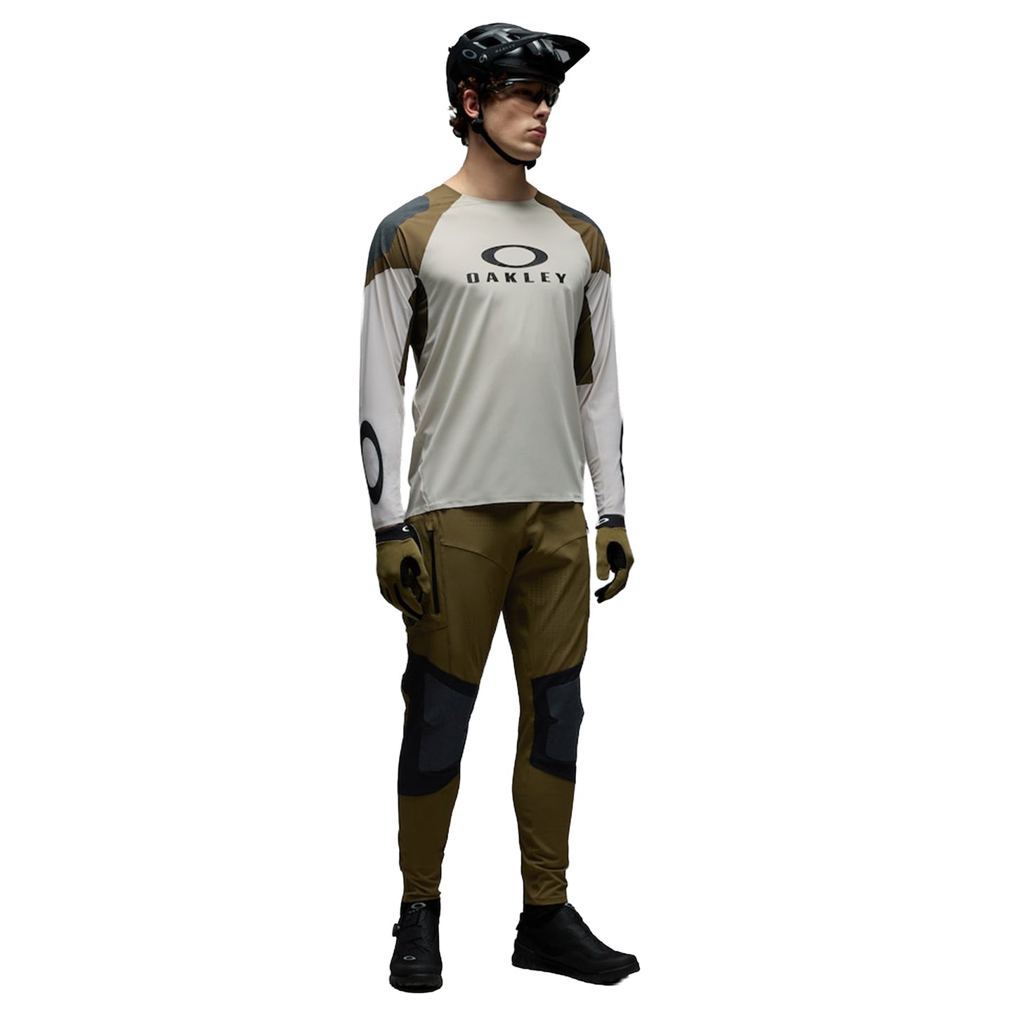 Oakley Seeker Edge Long Sleeve Jersey - S - Mist/Army Green - Image 3