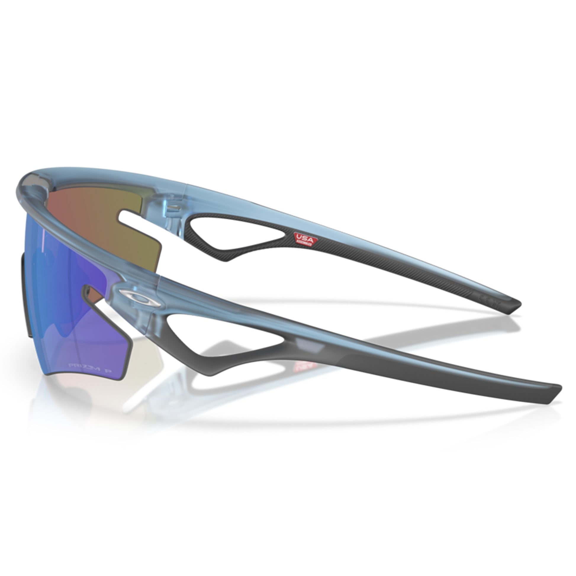 Oakley Sphaera Slash - L - 134mm - Matt Transparent Stonewash w/Prizm Sapphire Polarised - Image 3