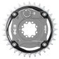 Ochain Chain Ring XX T-Type - Four Bolt - 104 BCD - 55mm - Round - 34T - 12-Speed - Alloy - Black - Image 2