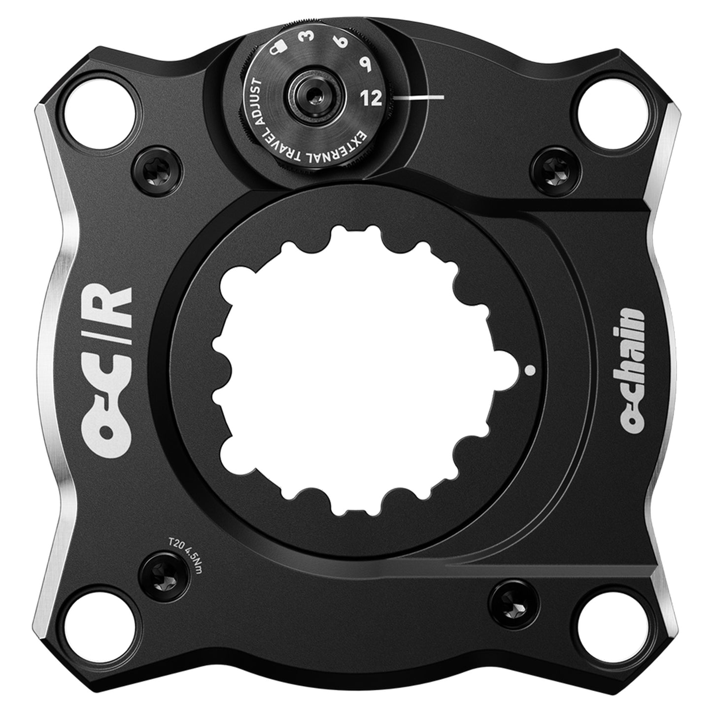 Ochain R 3-Bolt Spider - Direct Mount - 104 BCD - 3mm Boost - Spider - Spider - Spider - Alloy - Black - Image 1