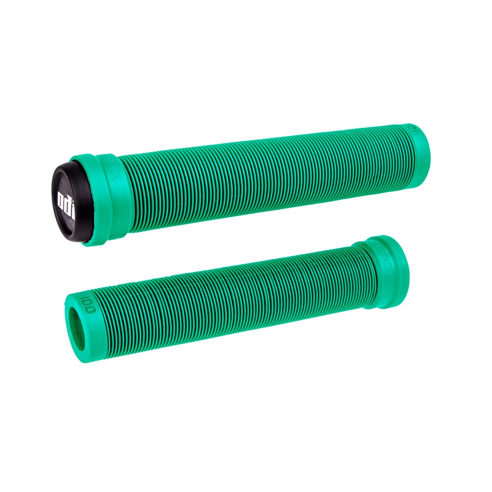 ODI BMX Longneck SLX Flangeless Grips - Mint - Slide On Grips - Image 1
