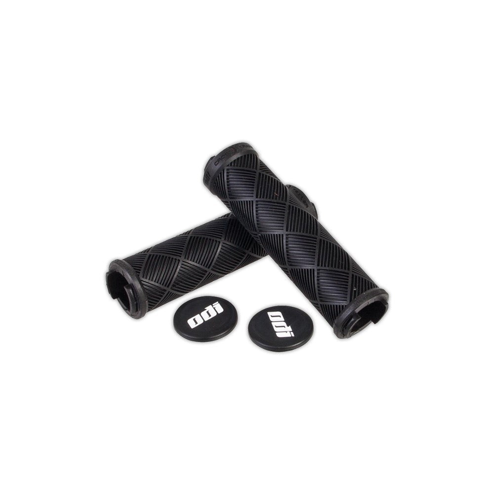 ODI Cross Trainer Lock On Grips - Black With Black Clamps - Single Lock On Grips - Image 1