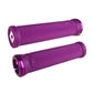 ODI Ruffian Mini V2.1 Lock On Grips - Purple With White Clamps - Single Lock On Grips - Image 1
