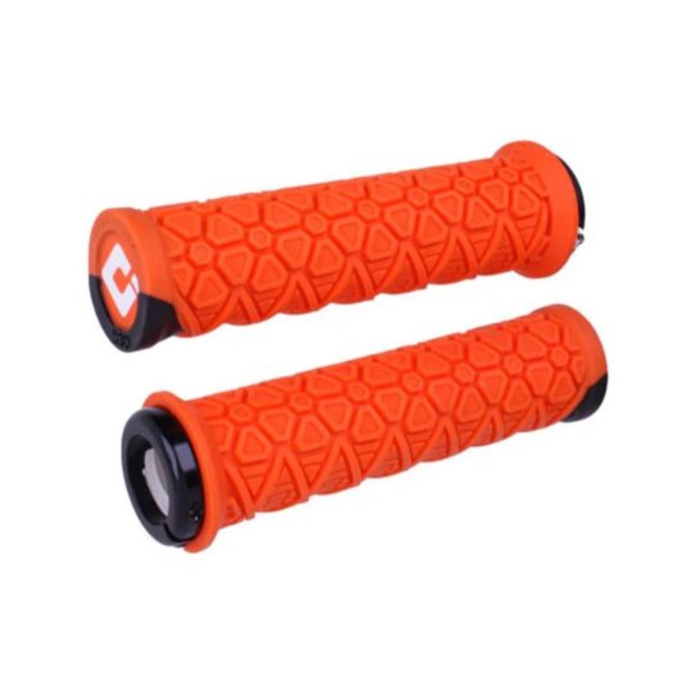 ODI Vanquish D30 Lock On Grips - Orange - Single Lock On Grips - Image 1