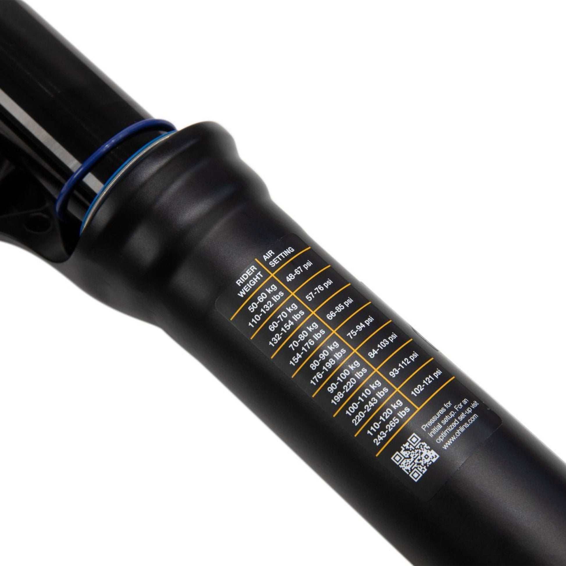 Ohlins RXF34 M.2 Air Fork - 29 Inch - 1 1/8th - 1.5 Inch Tapered - 15x110mm Boost - 140mm Travel - 44mm - OTX18 Damper - D1 - Black - Image 4