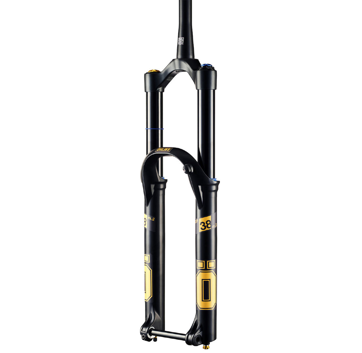 Ohlins RXF38 M.2 Air Fork - 29 Inch - 1 1/8th - 1.5 Inch Tapered - 15x110mm Boost - 170mm Travel - 51mm - TTX18 Damper - Black - Image 1