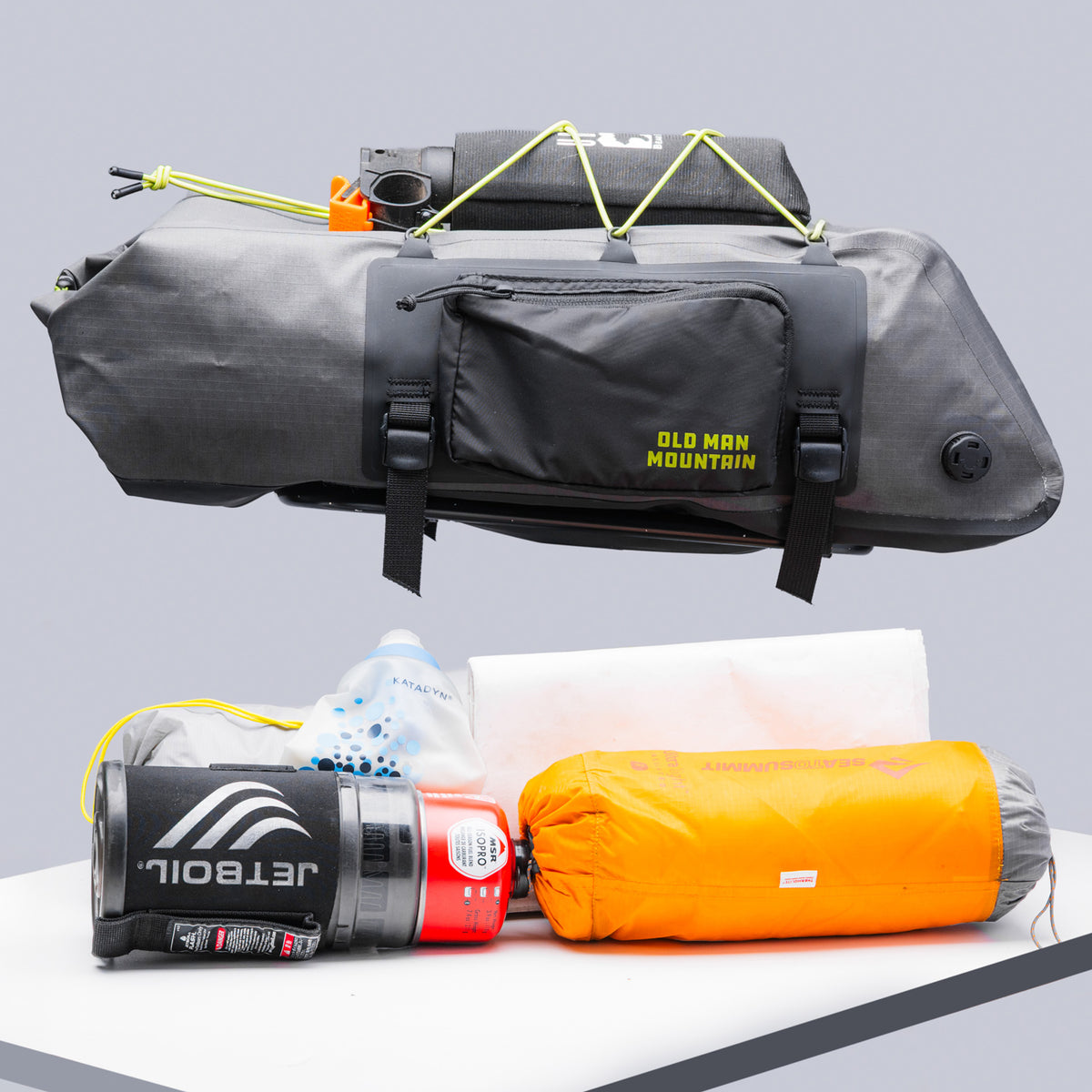 Old Man Mountain Atlas Rack Pack - Grey - 12L - Image 2