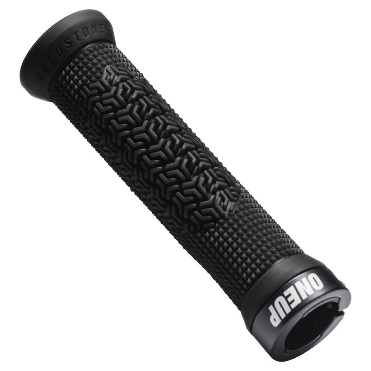 OneUp Components Goldstone Grips - Black - Single Lock On Grips - Image 1