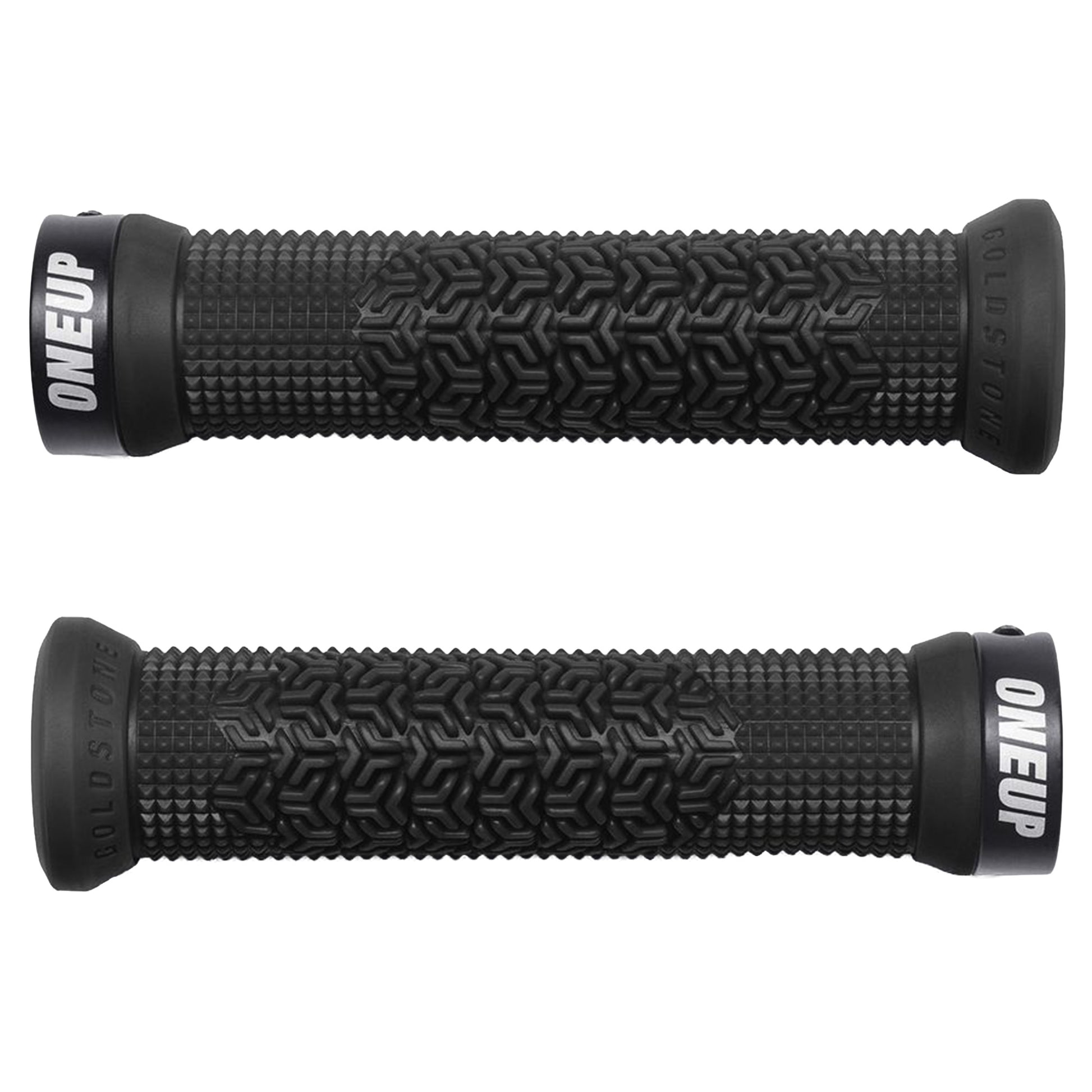 OneUp Components Goldstone Grips - Black - Single Lock On Grips - Image 4
