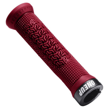 OneUp Components Goldstone Grips - Maroon - Single Lock On Grips - Image 1