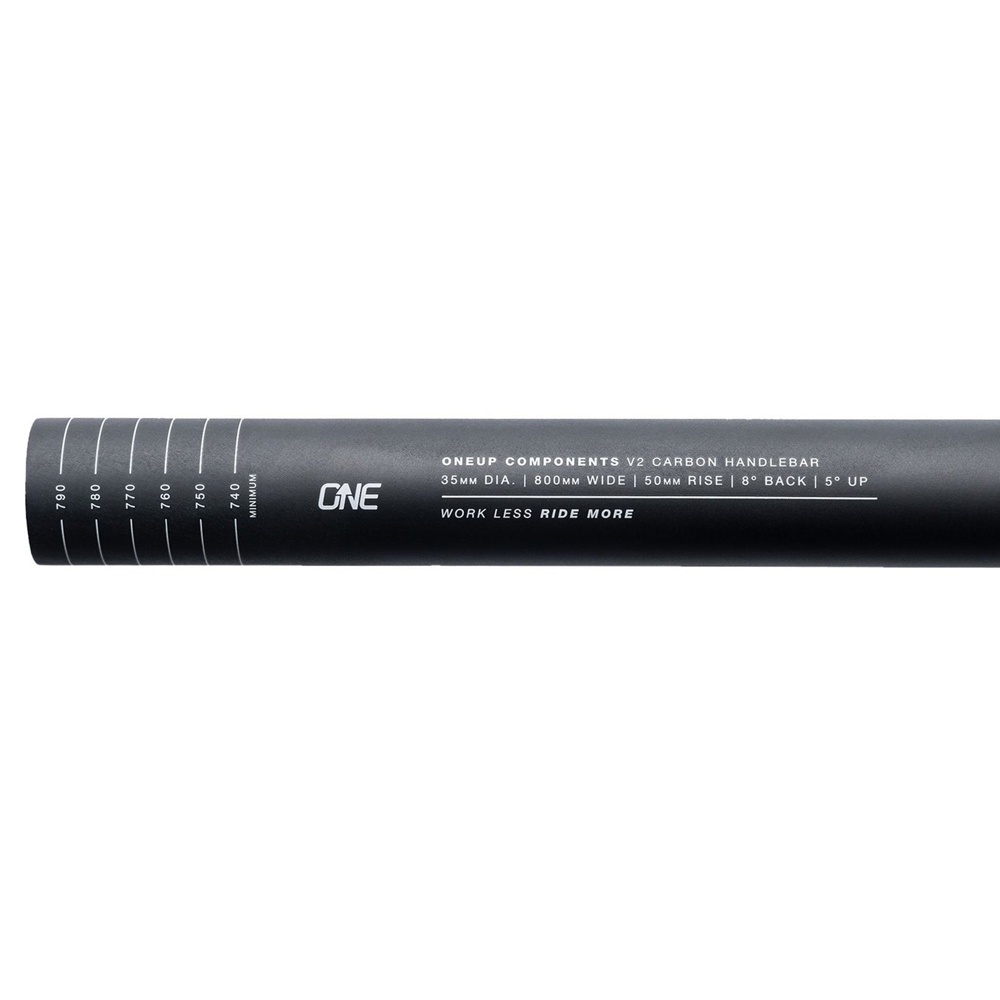 OneUp V2 Carbon Handlebar - 35mm - 800mm - 20mm - Black | MTB Direct