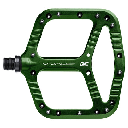 OneUp Wave Pedals - L - Dark Green - Image 1