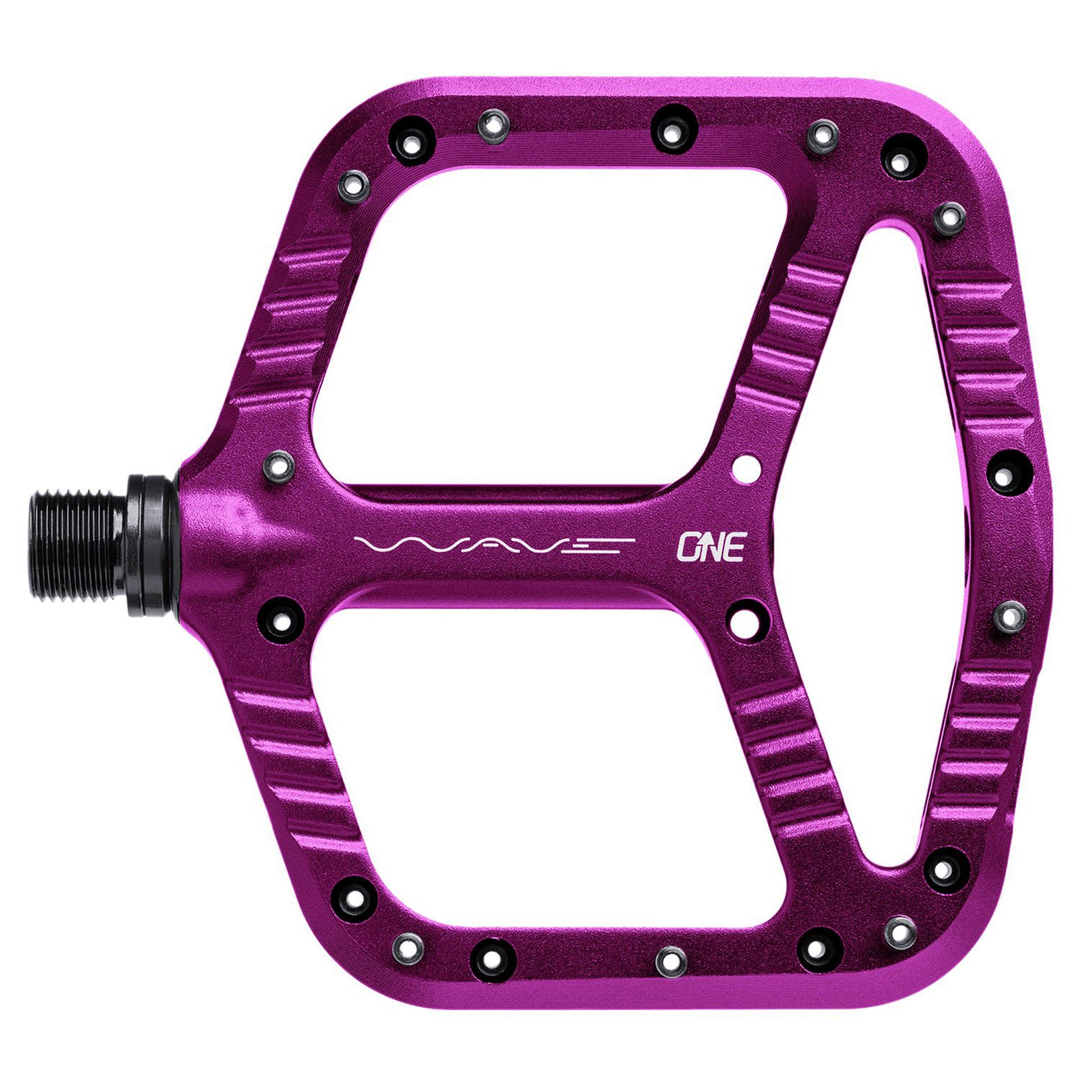 purple pedals mtb OneUp Wave Pedals - L - Purple