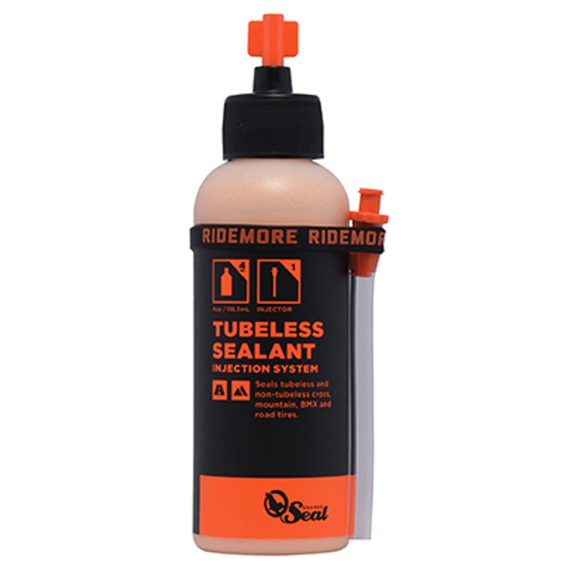 Orange Tubeless Tyre Sealant w/ Injection - 4 Oz - Image 1