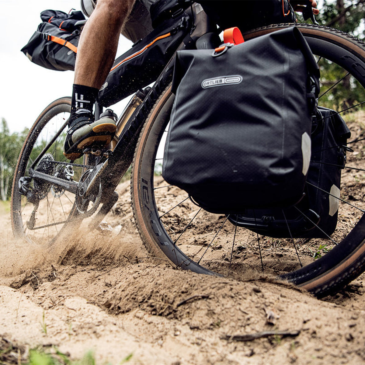 Ortlieb Gravel-Pack Pannier - Black - 14.5L - Front or Rear Rack - Image 8