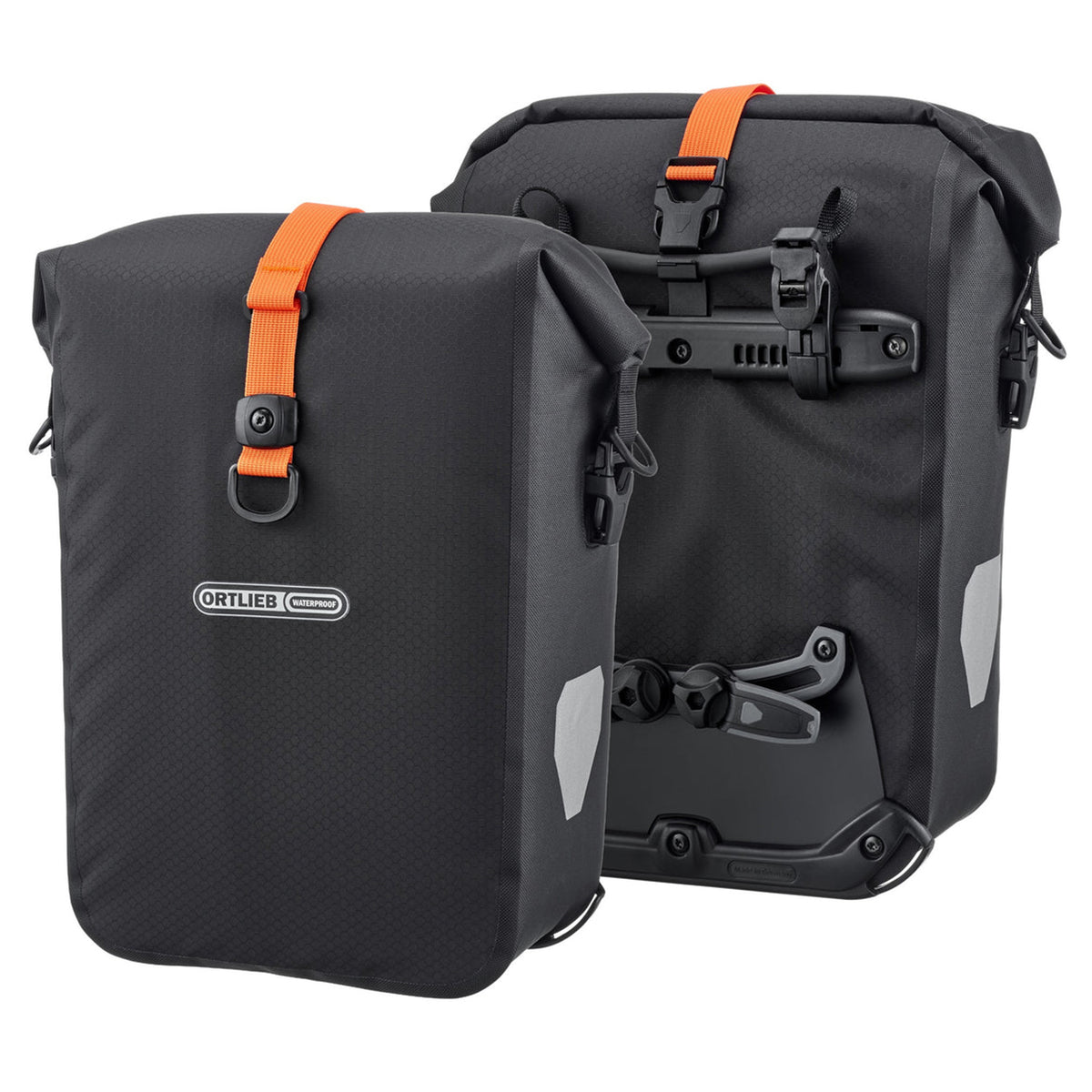 Ortlieb Gravel-Pack Pannier Set - Black - 29L - Front or Rear Rack - Image 1