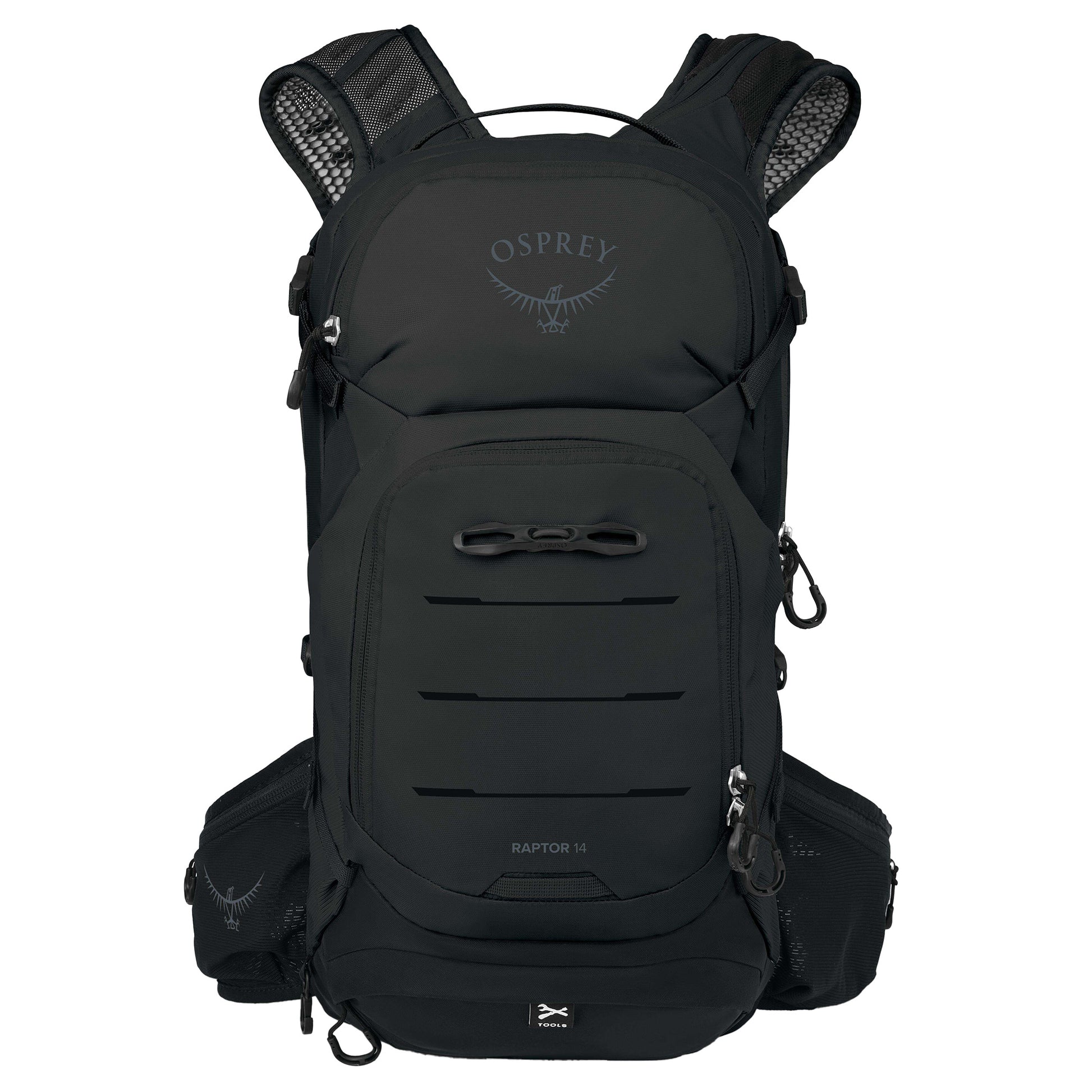 Osprey Raptor 14 Backpack - Black - 14L Pack - 2.5L Bladder - Image 2