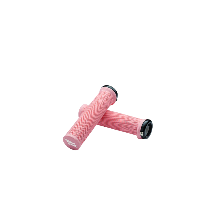 Title MTB LO1 Lock On Grips - Light Pink - Single Lock On Grips