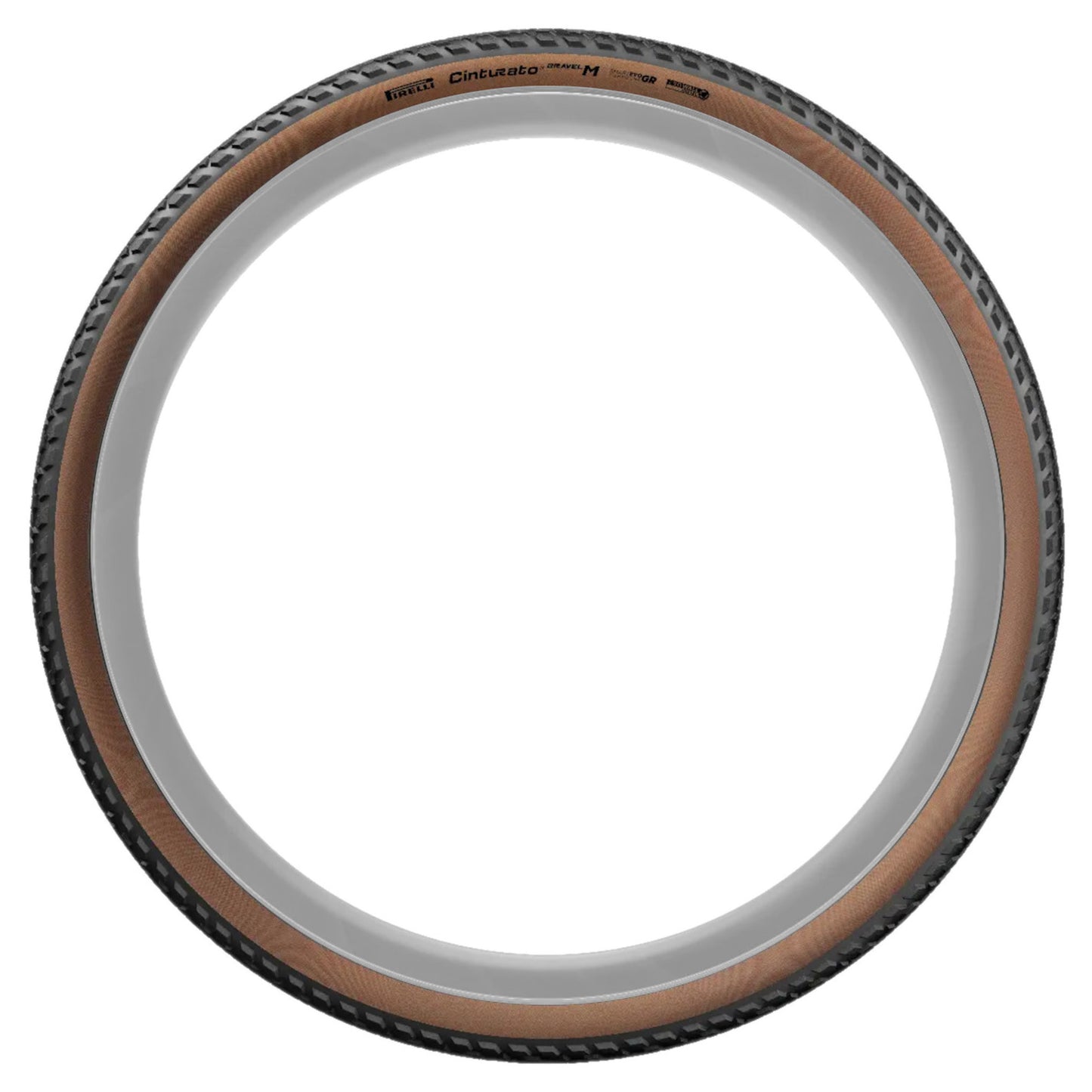 Pirelli Cinturato Gravel High Performance M Tyre - 700c - 45c - Higher Grip - Yes - Medium - Medium Duty Protection - SmartEVO GR - ProWALL Gravel - Folding - Tan - Image 1