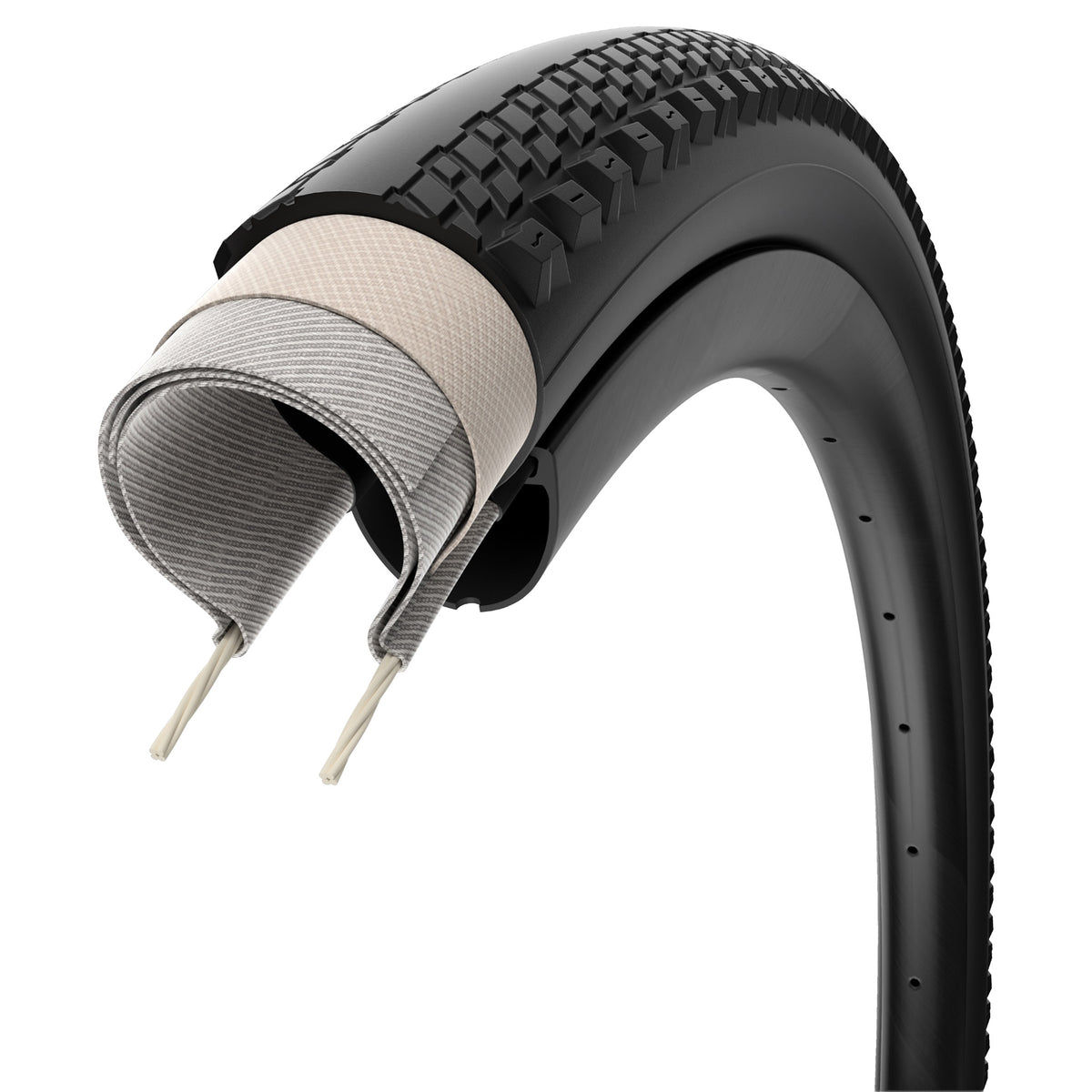 Pirelli Cinturato RH Gravel Tyre - 700c - 40C - Yes - SpeedGRIP - TechWALL Gravel - Medium - Medium Duty Protection - Folding - Black - Image 2