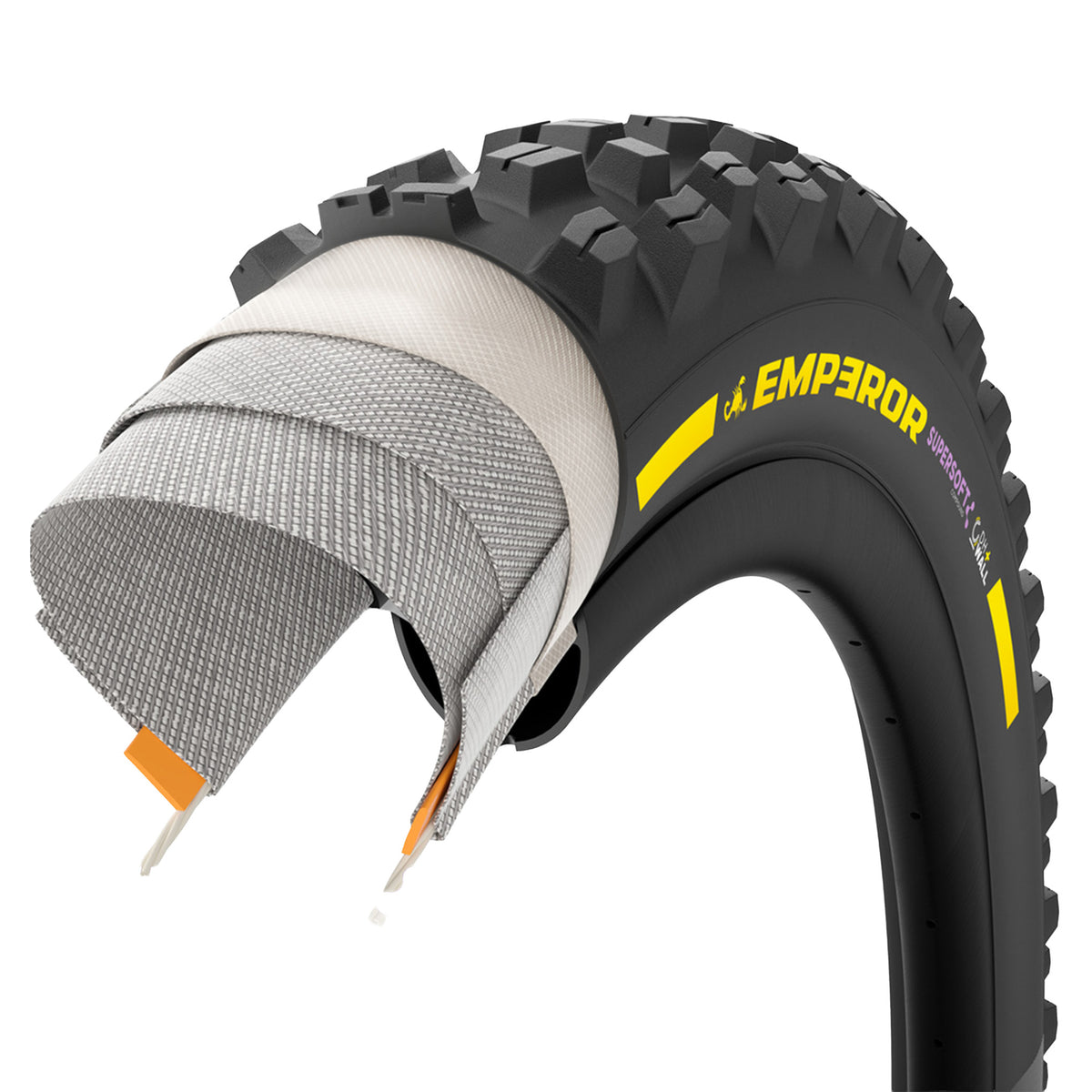 Pirelli Emperor Team Edition Tyre - 27.5 Inch - 2.4 Inch - Yes - 2 ply 60 TPI & Bead to Bead - DH+WALL - Supersoft - Heavy Duty Protection - Folding - Black - Image 3