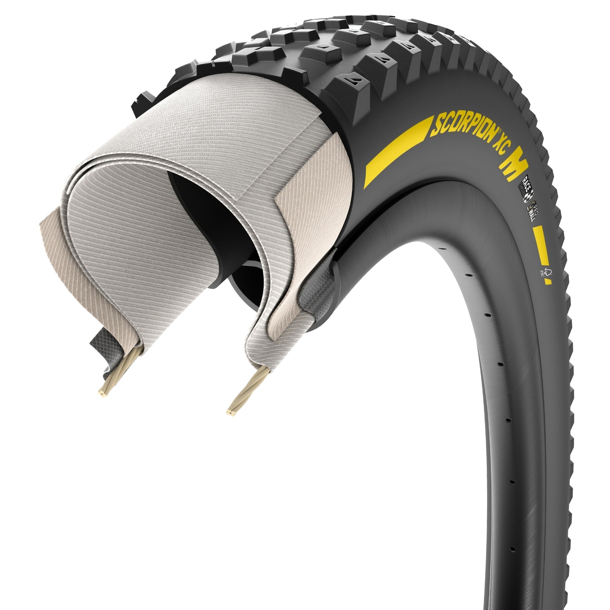 Pirelli Scorpion Race XC M Team Tyre - 29 Inch - 2.4 Inch - Yes - Race XC - ProWALL - Medium - Light Duty Protection - Folding - Black - Image 1