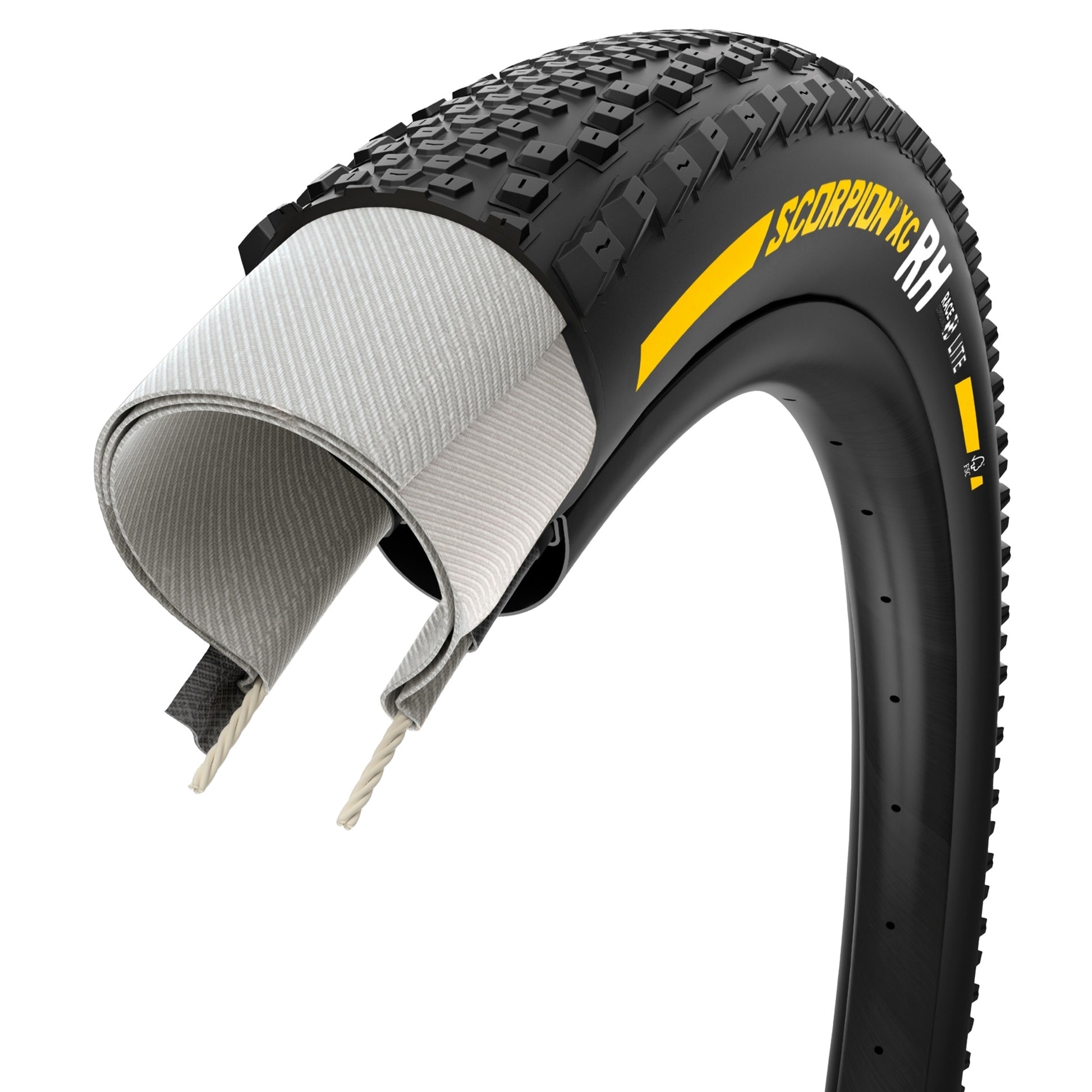 Pirelli Scorpion Race XC RH LITE Team Tyre - 29 Inch - 2.4 Inch - Yes - Race XC - LITE MTB - Medium - Light Duty Protection - Folding - Black - Image 4