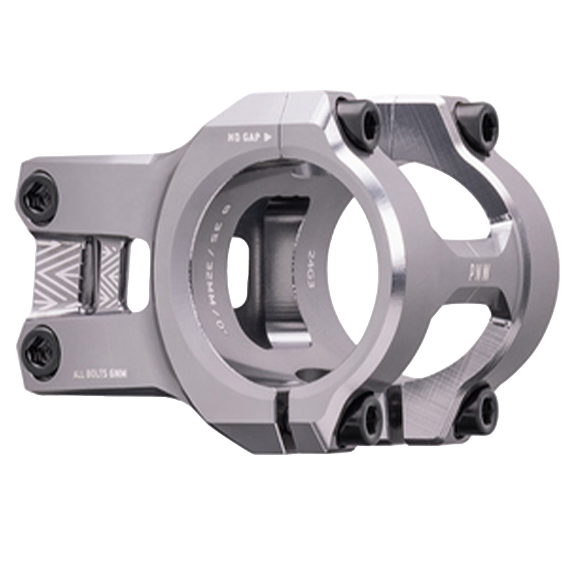 PNW Loam Lightning Stem - 1 1/8th Inch Steerer - 31.8mm - 40mm - 0 Degree - Silver - Image 1