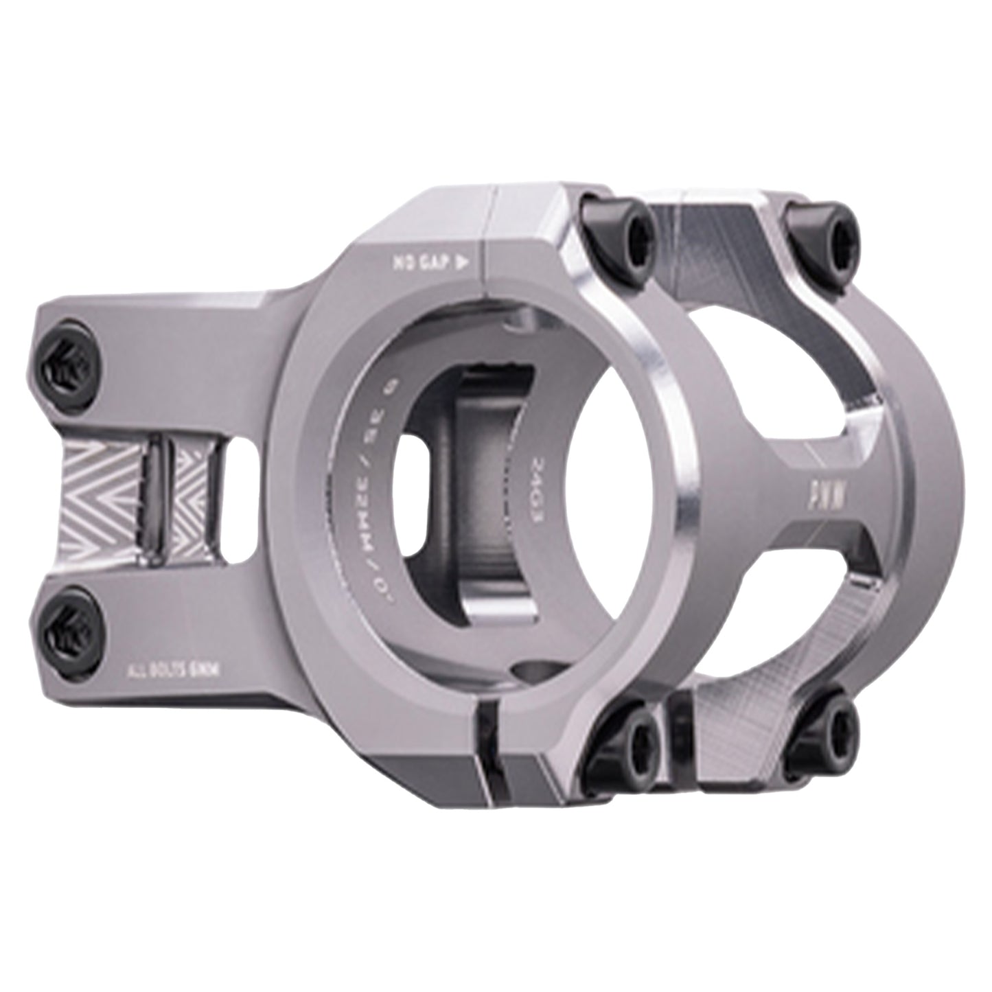 PNW Loam Lightning Stem - 1 1/8th Inch Steerer - 35mm - 32mm - 0 Degree - Silver - Image 1