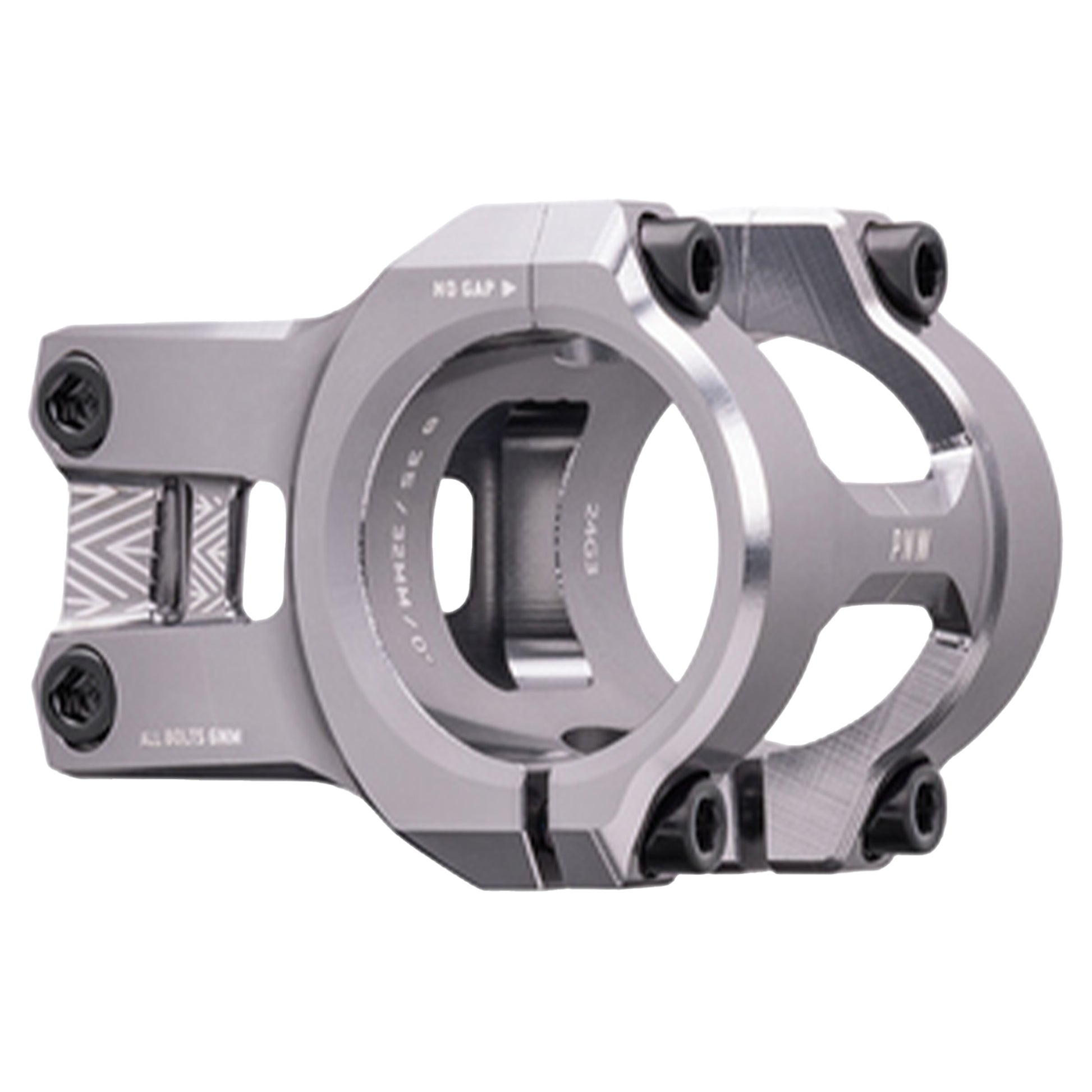 PNW Loam Lightning Stem - 1 1/8th Inch Steerer - 35mm - 32mm - 0 Degree - Silver - Image 1