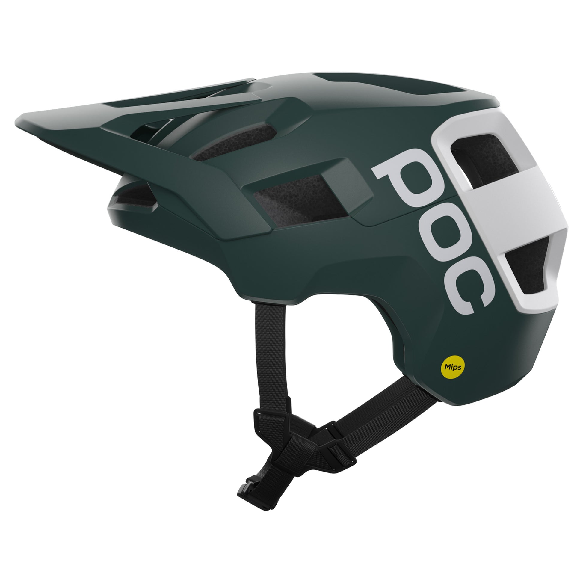POC Kortal Race MIPS Helmet - M/L - Pargasite Green Matt/Hydrogen White Matt - Image 1