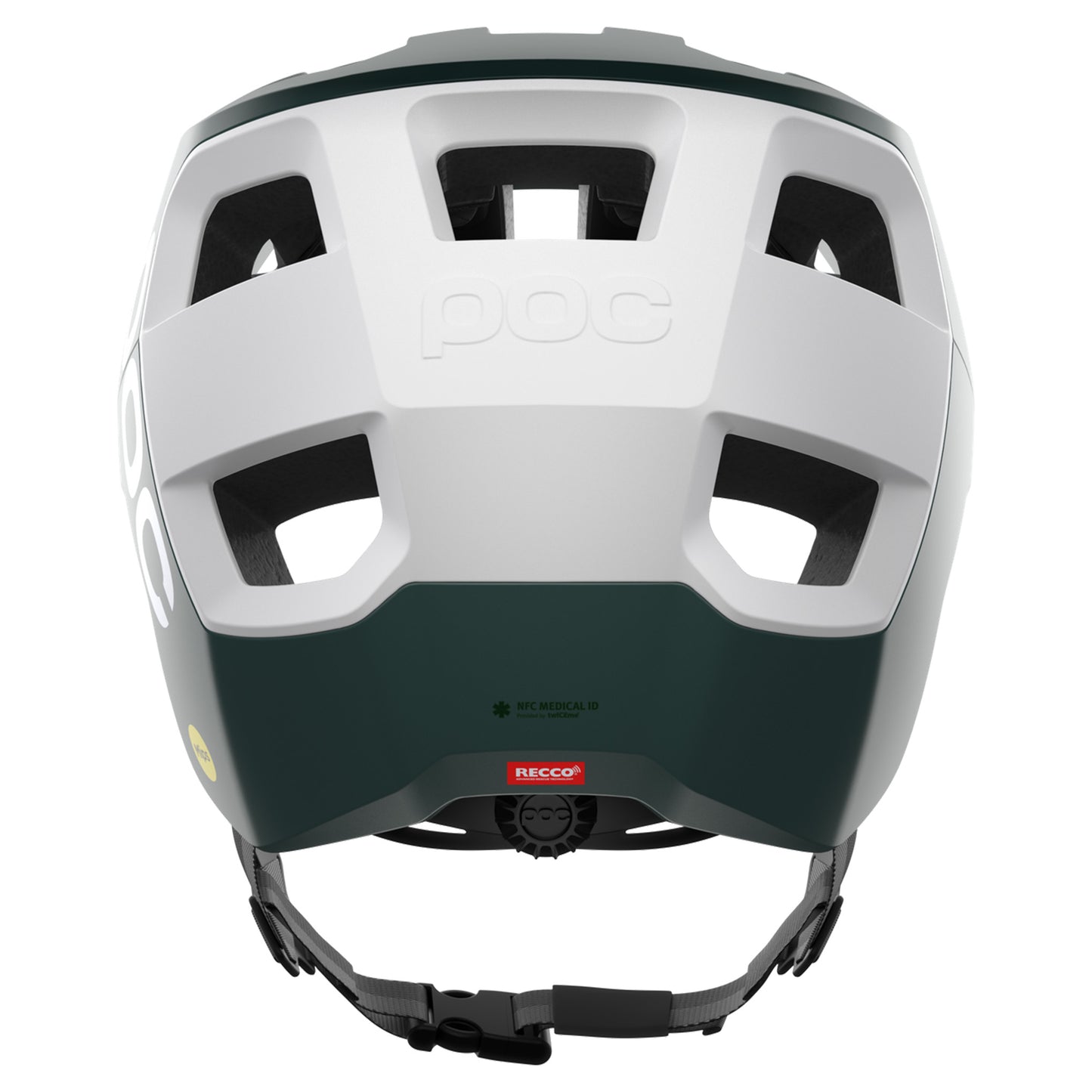 POC Kortal Race MIPS Helmet - X/LX - Pargasite Green Matt/Hydrogen White Matt - Image 4