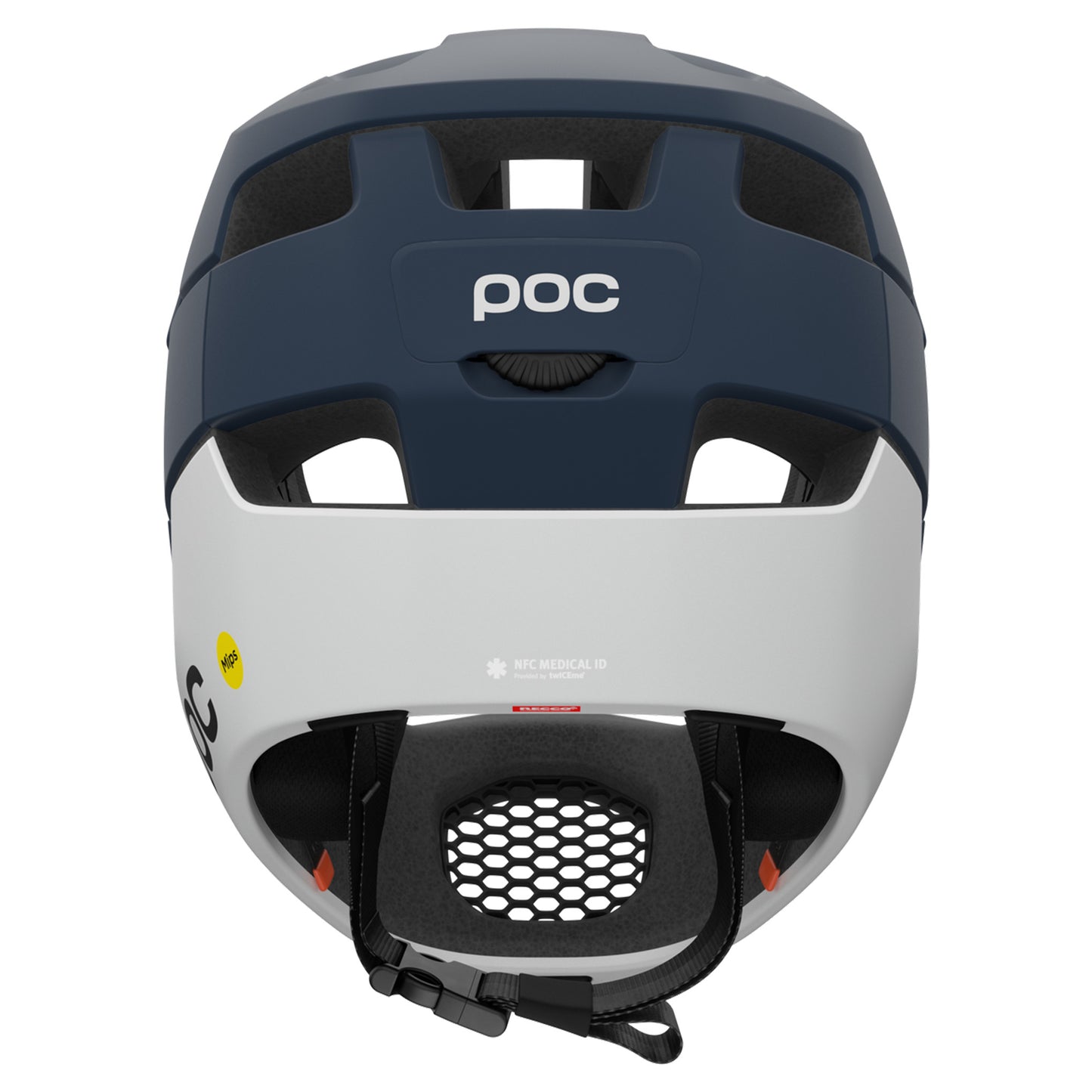 POC Otocon Race MIPS Helmet - S - Apatite Navy Matt/Hydrogen White Matt - Image 4
