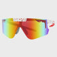 Pit Viper Flip-Offs Sunglasses - The Heater - Red - Mirror Polarized Lens