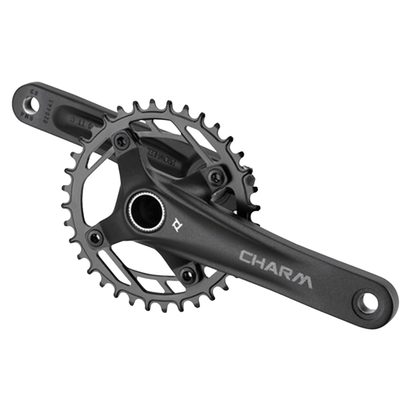 Prowheel Charm-FD04S MTB Crankset - 68-73mm and BB86-92 - 24mm - Four Bolt - 104 BCD - 170mm - Black - 32T - Image 1