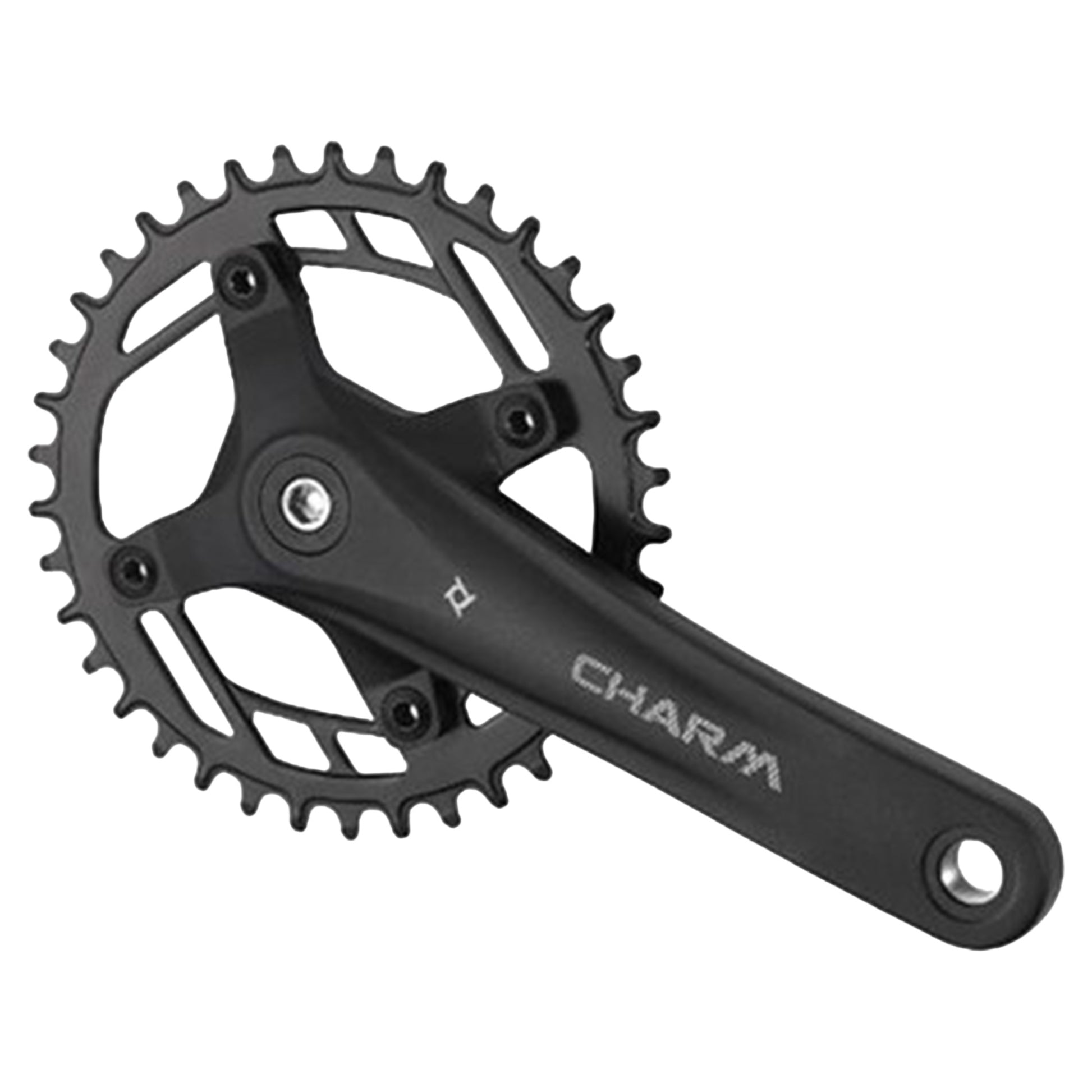 Prowheel Charm-FD04S MTB Crankset - BSA 68-73mm - 113mm - Four Bolt - 104 BCD - 170mm - Black - 32T - Image 1
