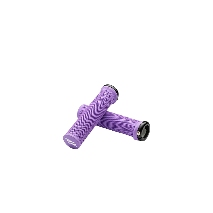 Title MTB LO1 Lock On Grips - Lavender Purple - Single Lock On Grips