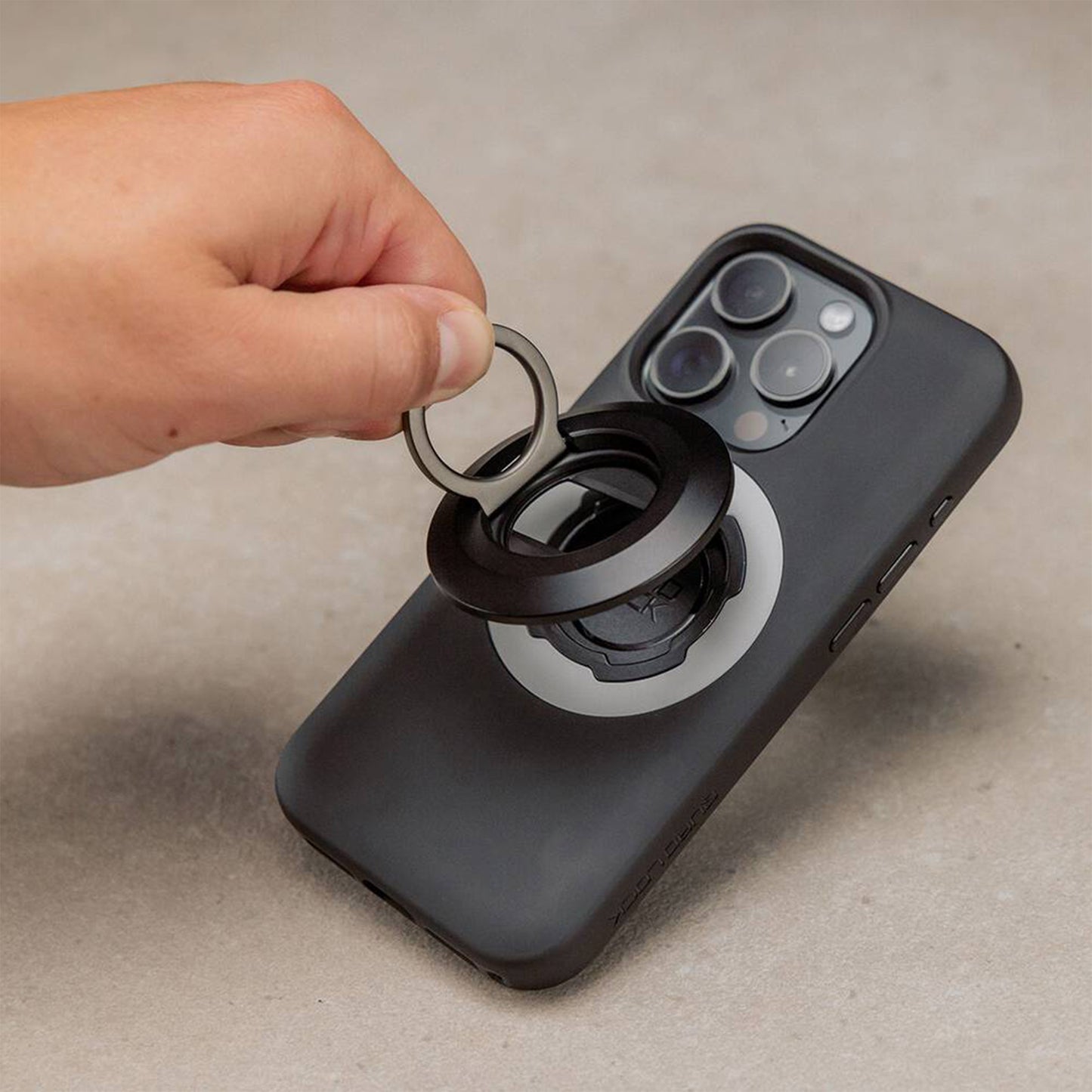 Quadlock MAG Phone Ring Stand and Bottle Opener - Quadlock Case - Black - Image 2