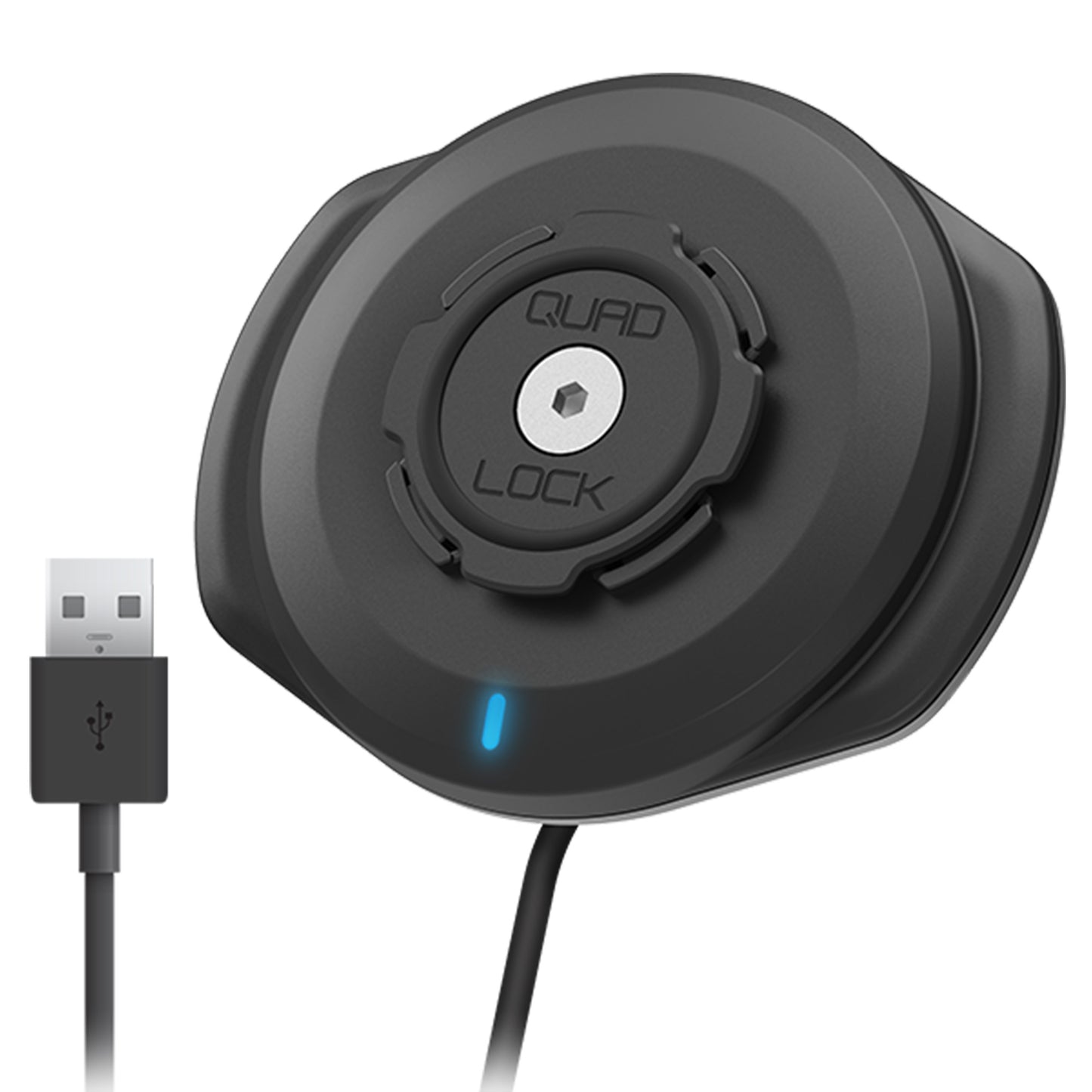 Quadlock Weatherproof Wireless Charging Head - Black - Image 1
