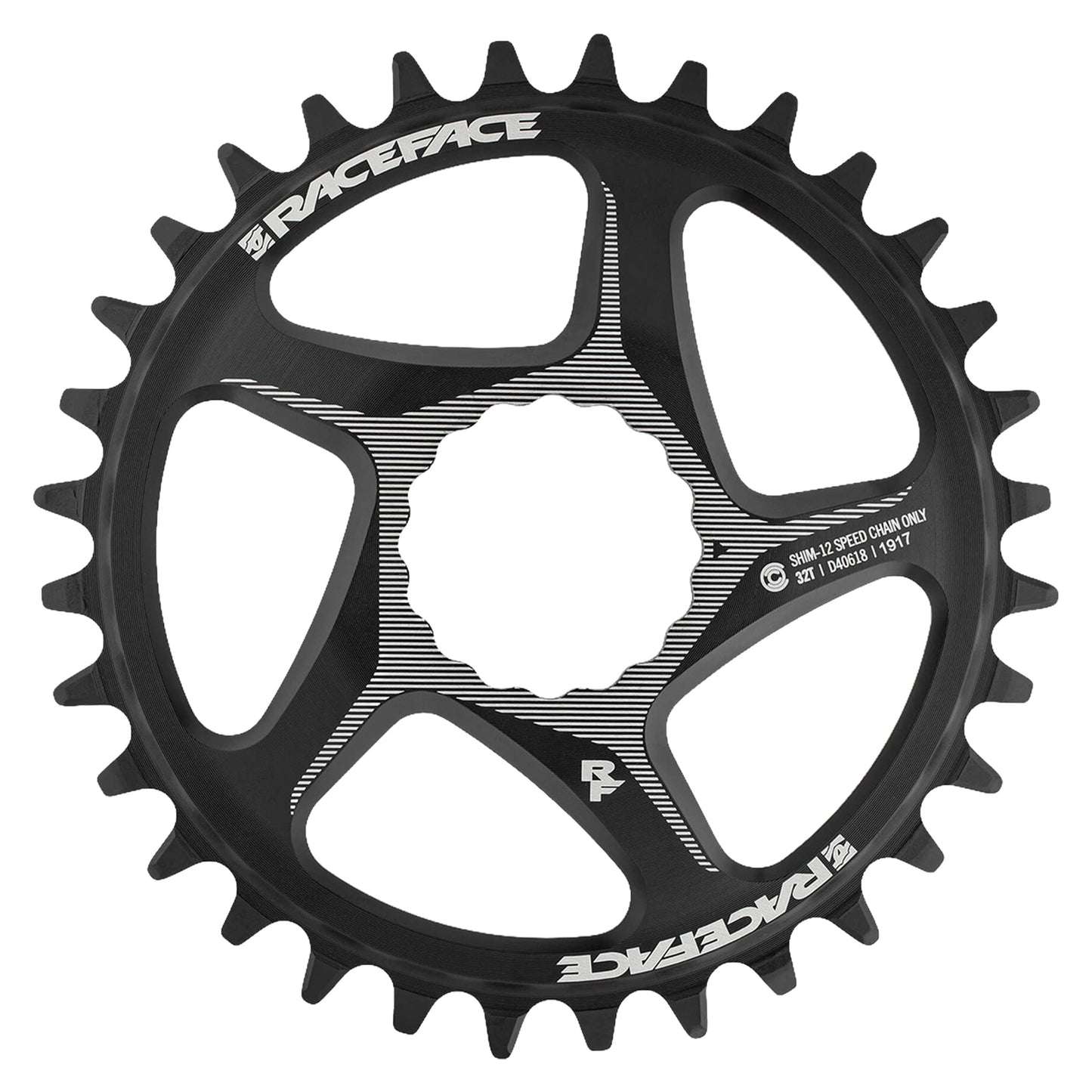Race Face Cinch Chainring - Direct Mount - Race Face - Easton Cinch - 3mm - Round - 34T - 12 Speed - Alloy - Black - Image 1