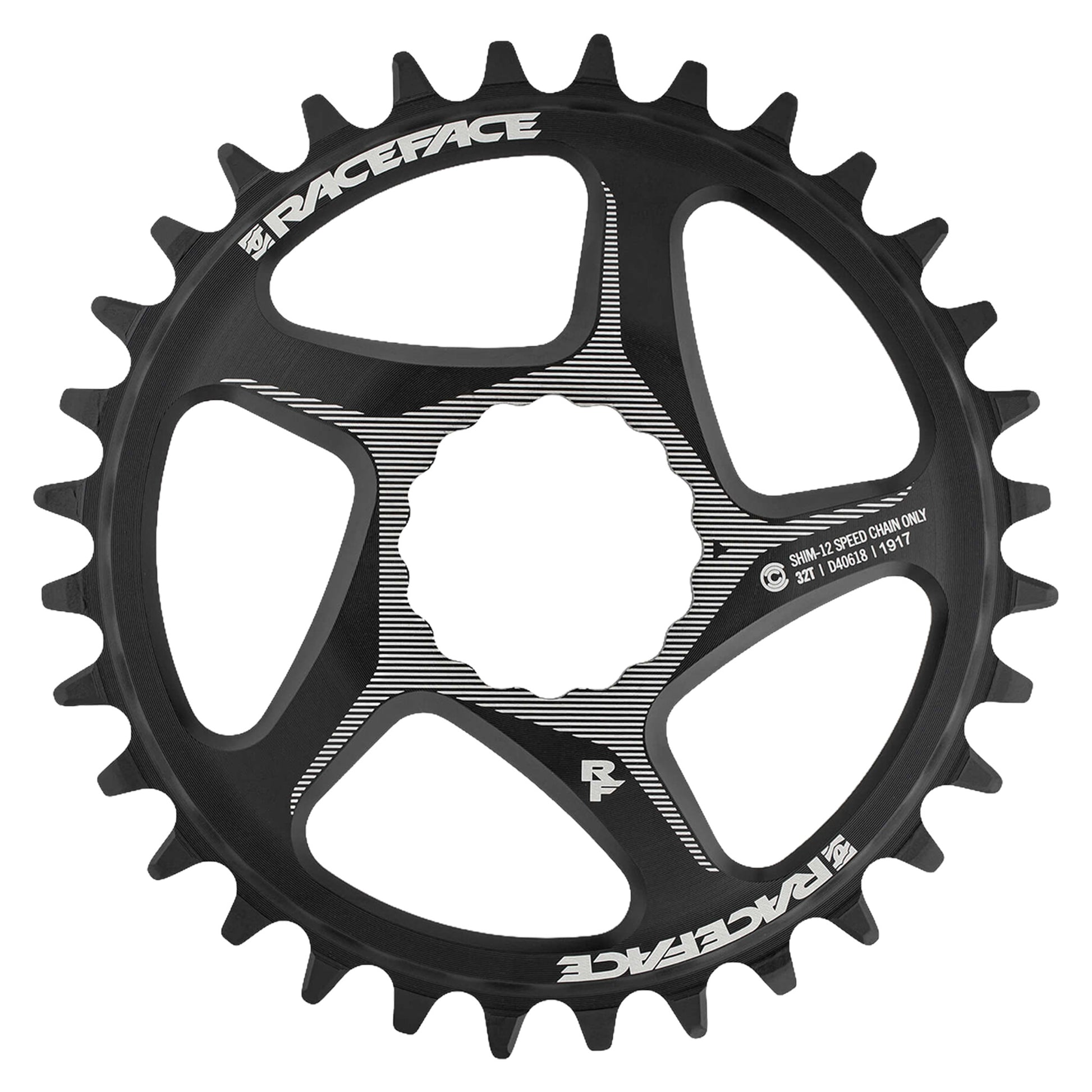 Race Face Cinch Chainring - Direct Mount - Race Face - Easton Cinch - 3mm - Round - 34T - 12 Speed - Alloy - Black - Image 1