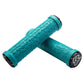 Race Face Grippler Lock On Grips - Turquoise With Black Clamps - Dual Lock On Grips - 33mm - Image 1