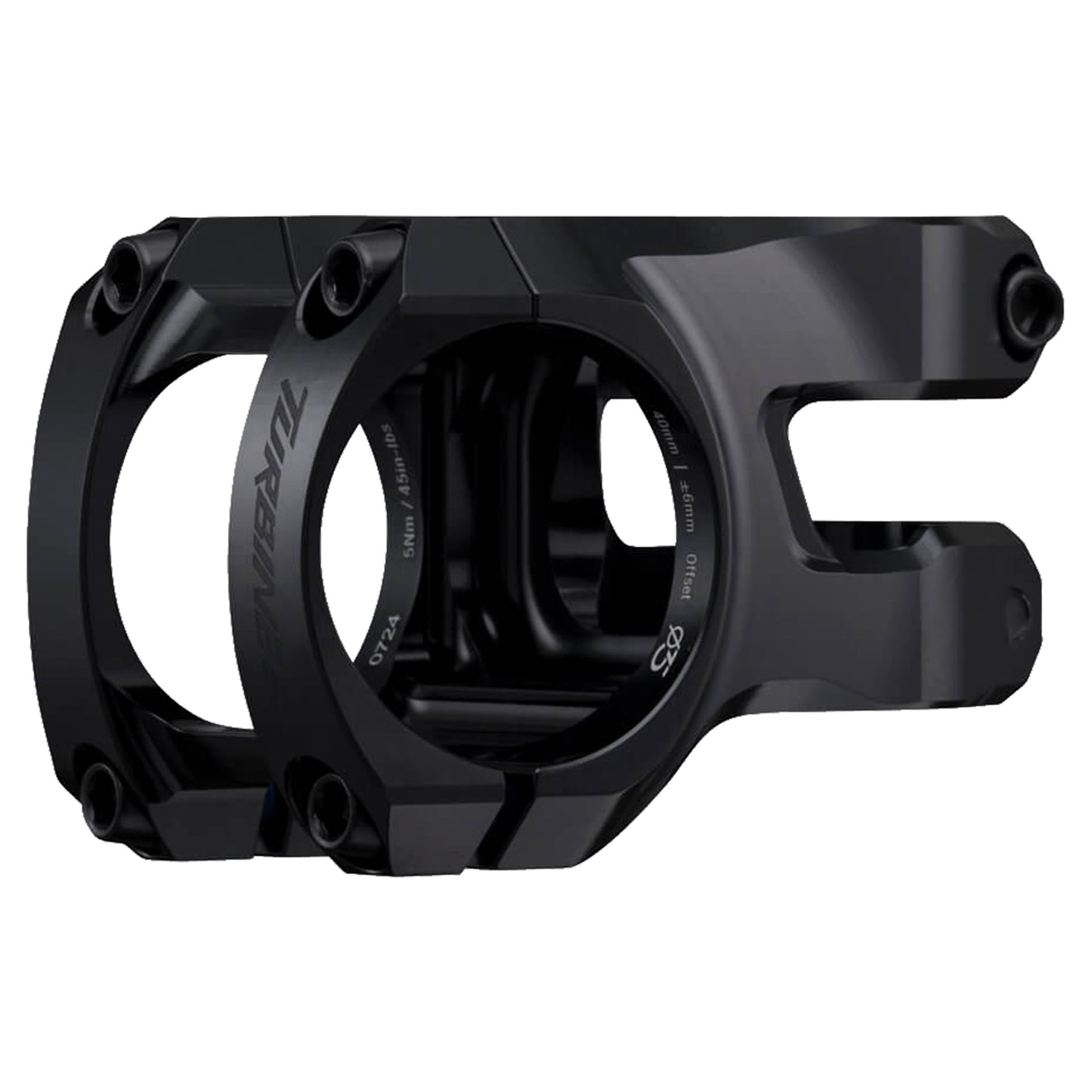 Race Face Turbine SL Stem - 1 1/8th Inch Steerer - 35mm - 40mm - 0 Degree - Black - Image 1