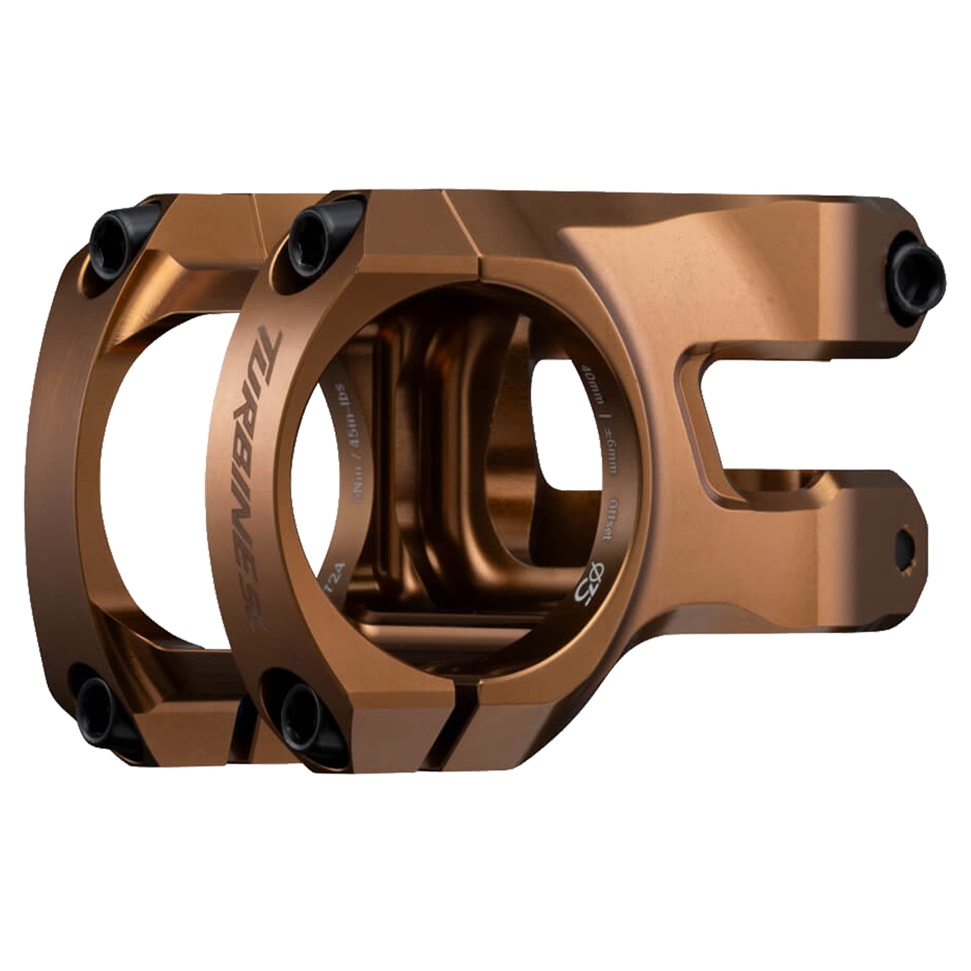 Race Face Turbine SL Stem - 1 1/8th Inch Steerer - 35mm - 40mm - 0 Degree - Gold - Image 1