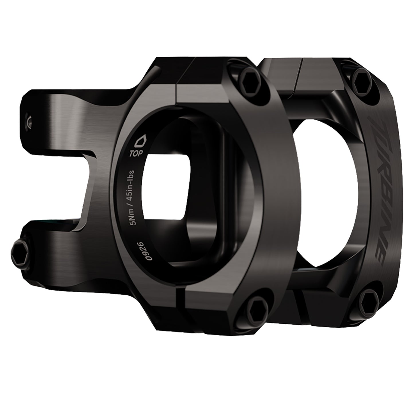 Race Face Turbine Stem - 1 1/8th Inch Steerer - 35mm - 40mm - 0 Degree - Black - Image 1