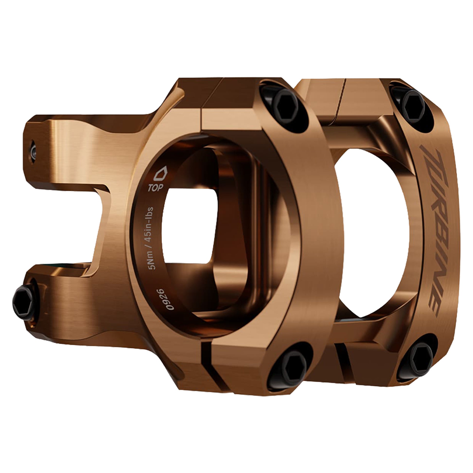 Race Face Turbine Stem - 1 1/8th Inch Steerer - 35mm - 40mm - 0 Degree - Gold - Image 1