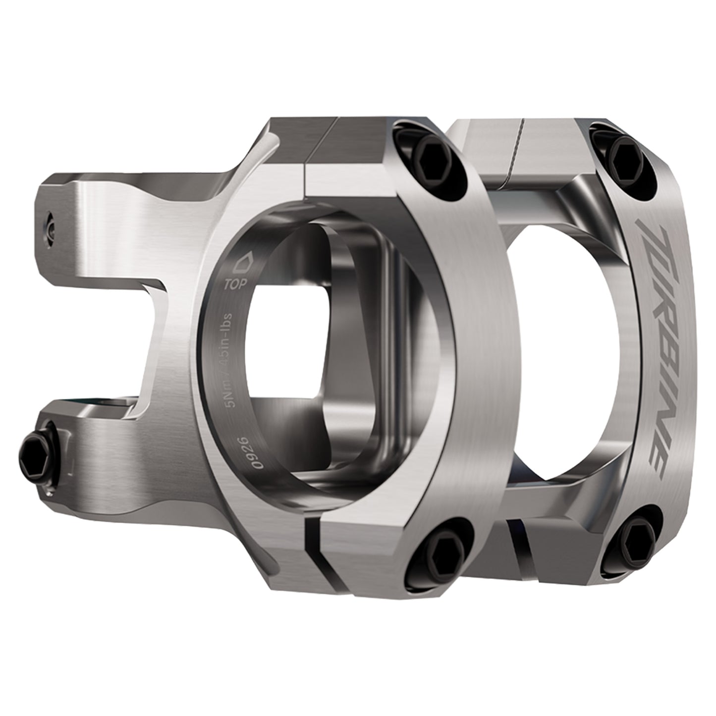Race Face Turbine Stem - 1 1/8th Inch Steerer - 35mm - 40mm - 0 Degree - Silver - Image 1