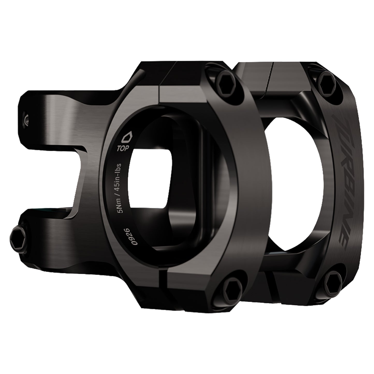 Race Face Turbine Stem - 1 1/8th Inch Steerer - 35mm - 50mm - 0 Degree - Black - Image 1